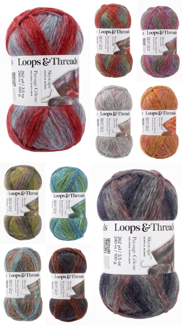 Loops & Threads Skyscape “하늘빛 그라데이션이 작품 위로 번져가는 순간” 100g 정가 $8.99 → 지금 단돈 3볼...