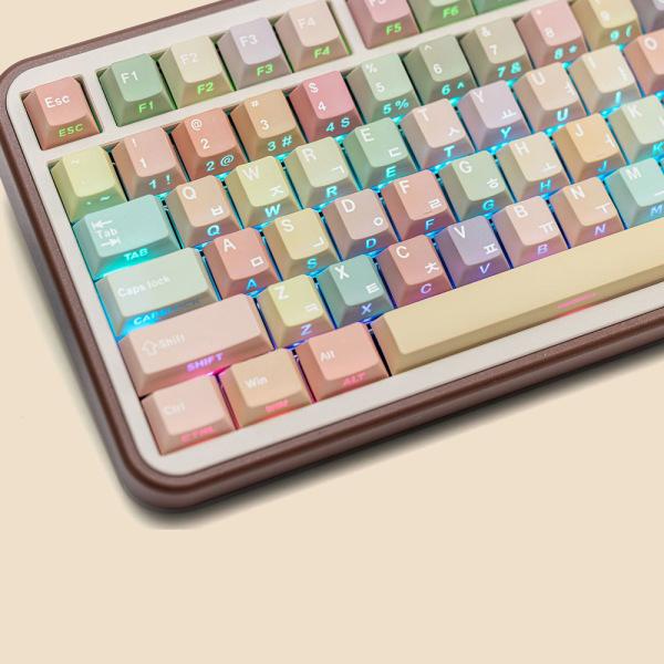 체리 프로파일 PBT 젤리 한글 더블 프린트 키캡