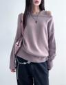 soft off neck set knit