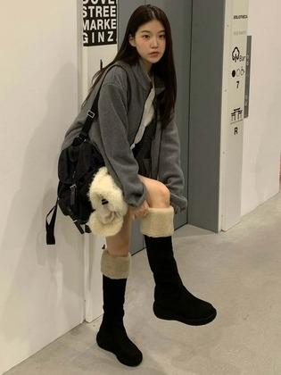 [유디PICK]denique shearling boots_2 color