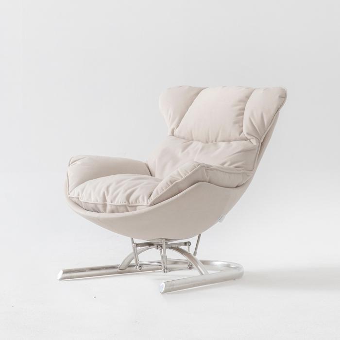 [벨러체어]밀로스 로우아 1인용 리클라이너 소파 (GC009-1) - 리버스톤 베이지