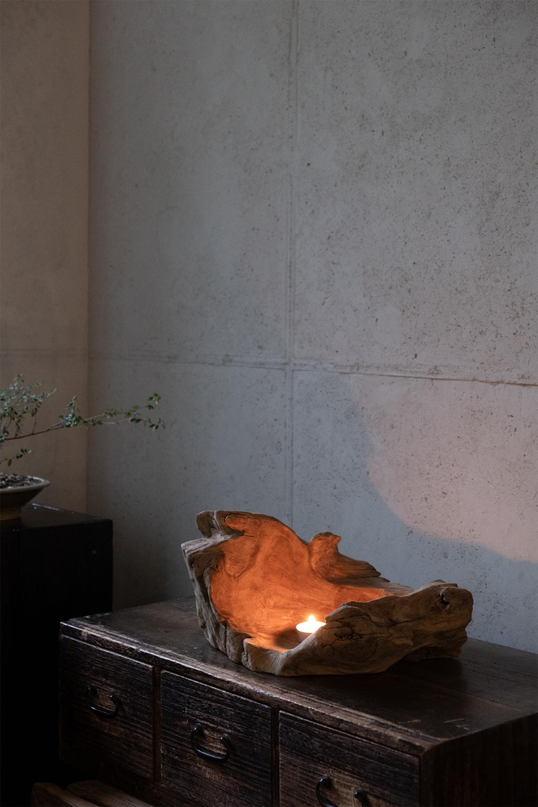 Rustic Wooden Tray L