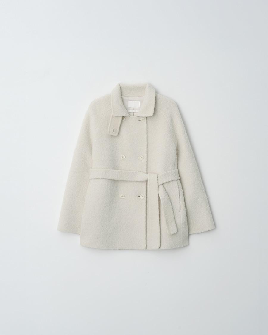 [4TH]Ash alpaca half coat(2color)