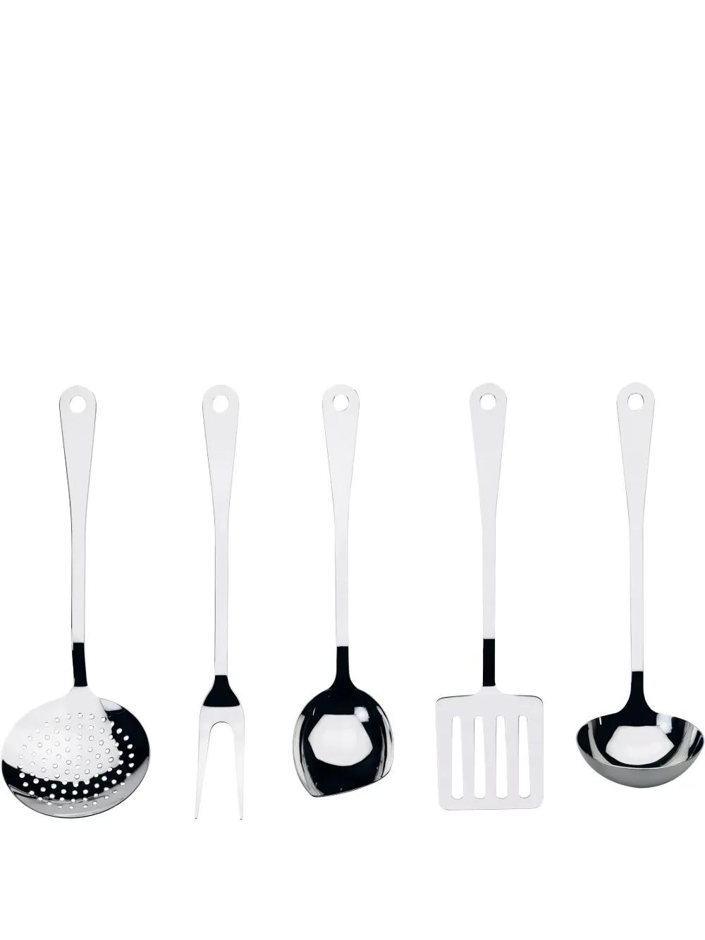 Alessi 스테인리스 스틸 커트러리 세트 5p | 실버 톤 | FARFETCH KR