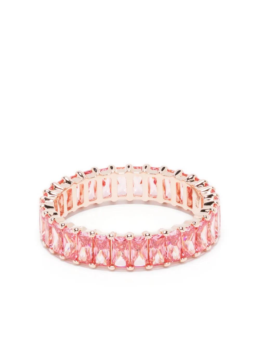 Swarovski 매트릭스 크리스털 장식 링 | 핑크 | FARFETCH KR