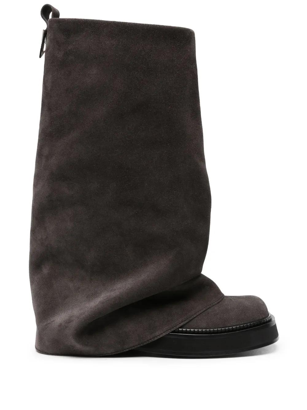 Robin layered suede boots