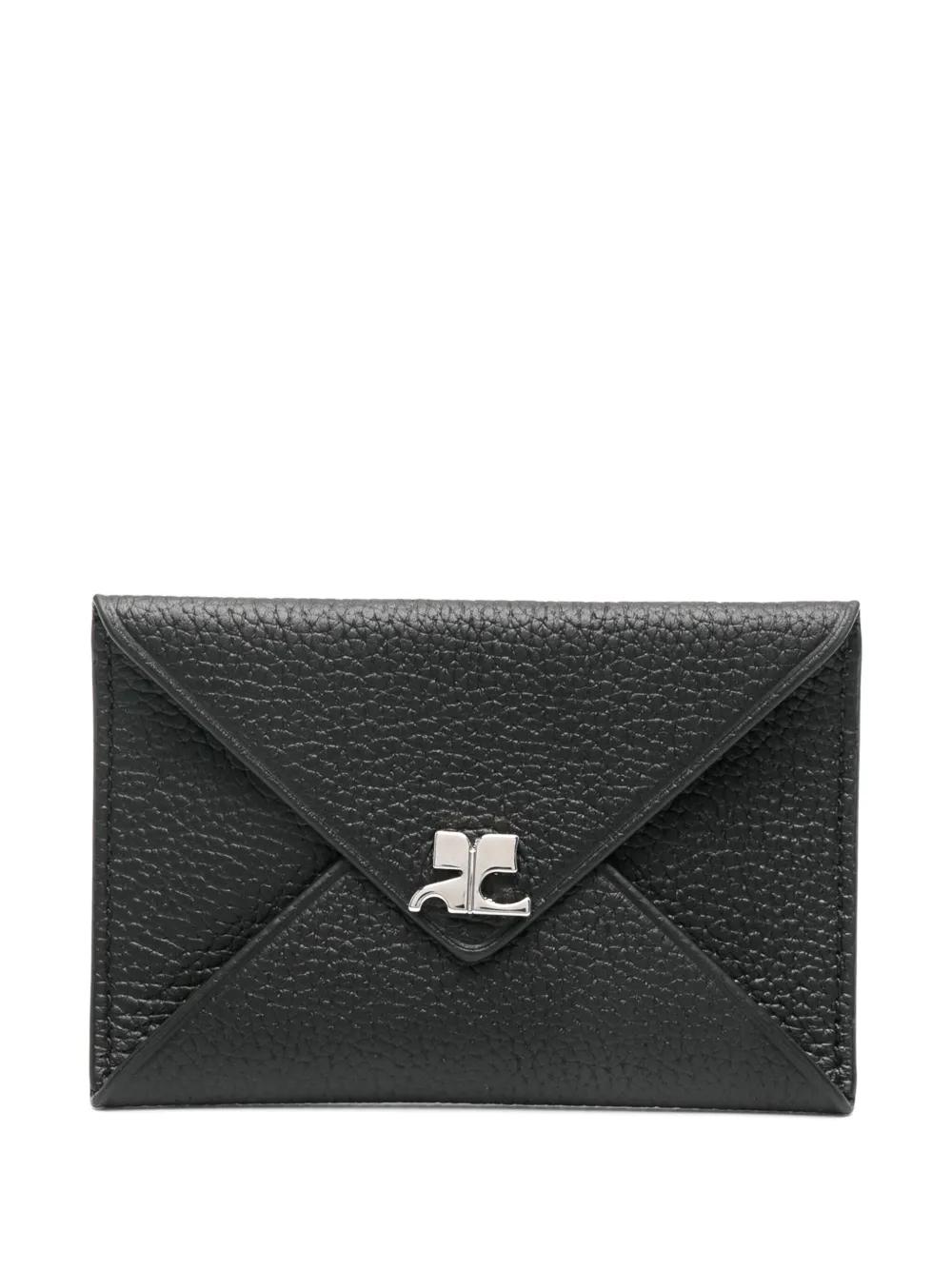 Courrèges 로고 장식 엔벨롭 카드홀더 | 블랙 | FARFETCH KR