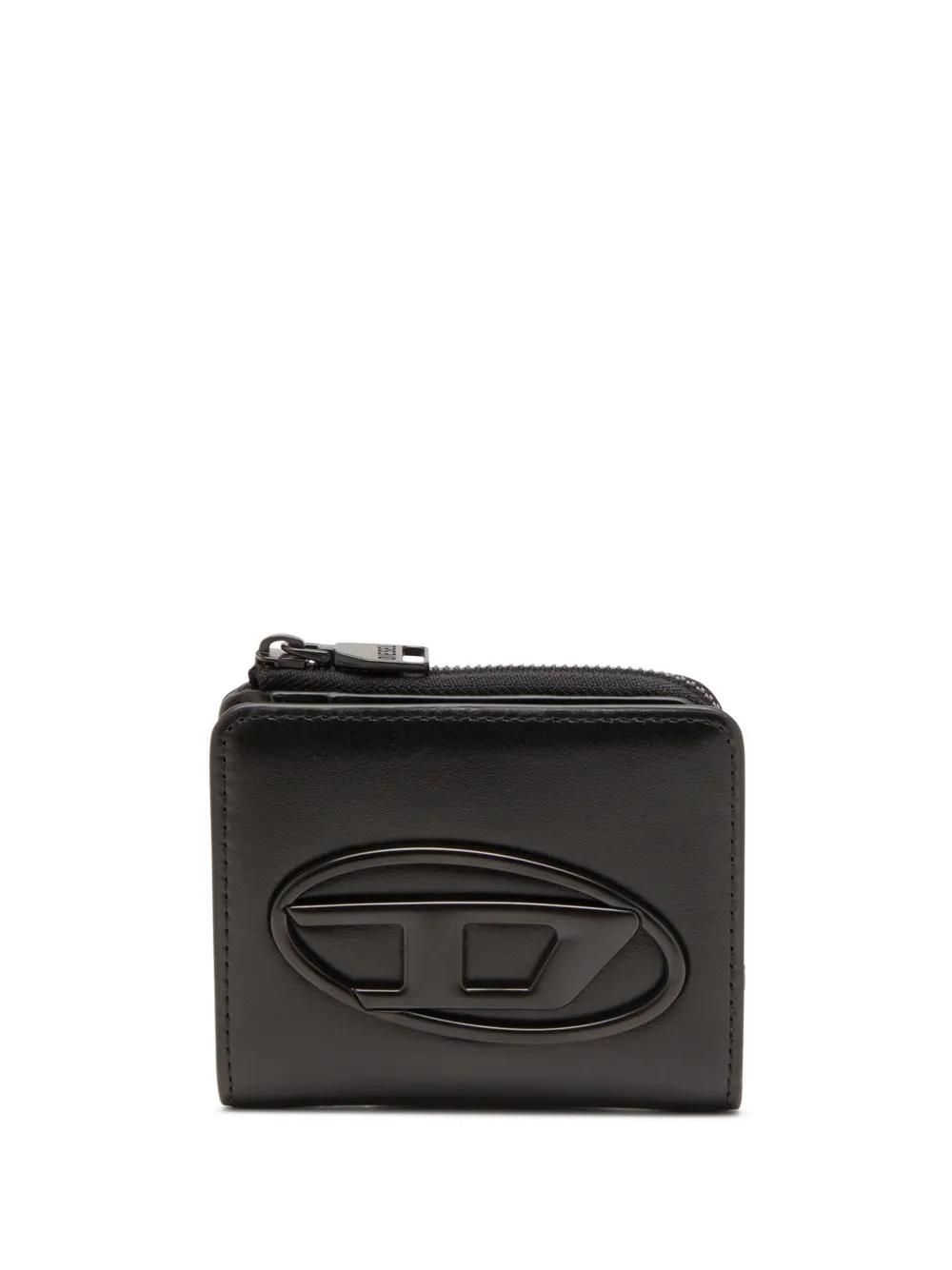 Diesel Holi-D Zipped Card Holder | Black | FARFETCH UK