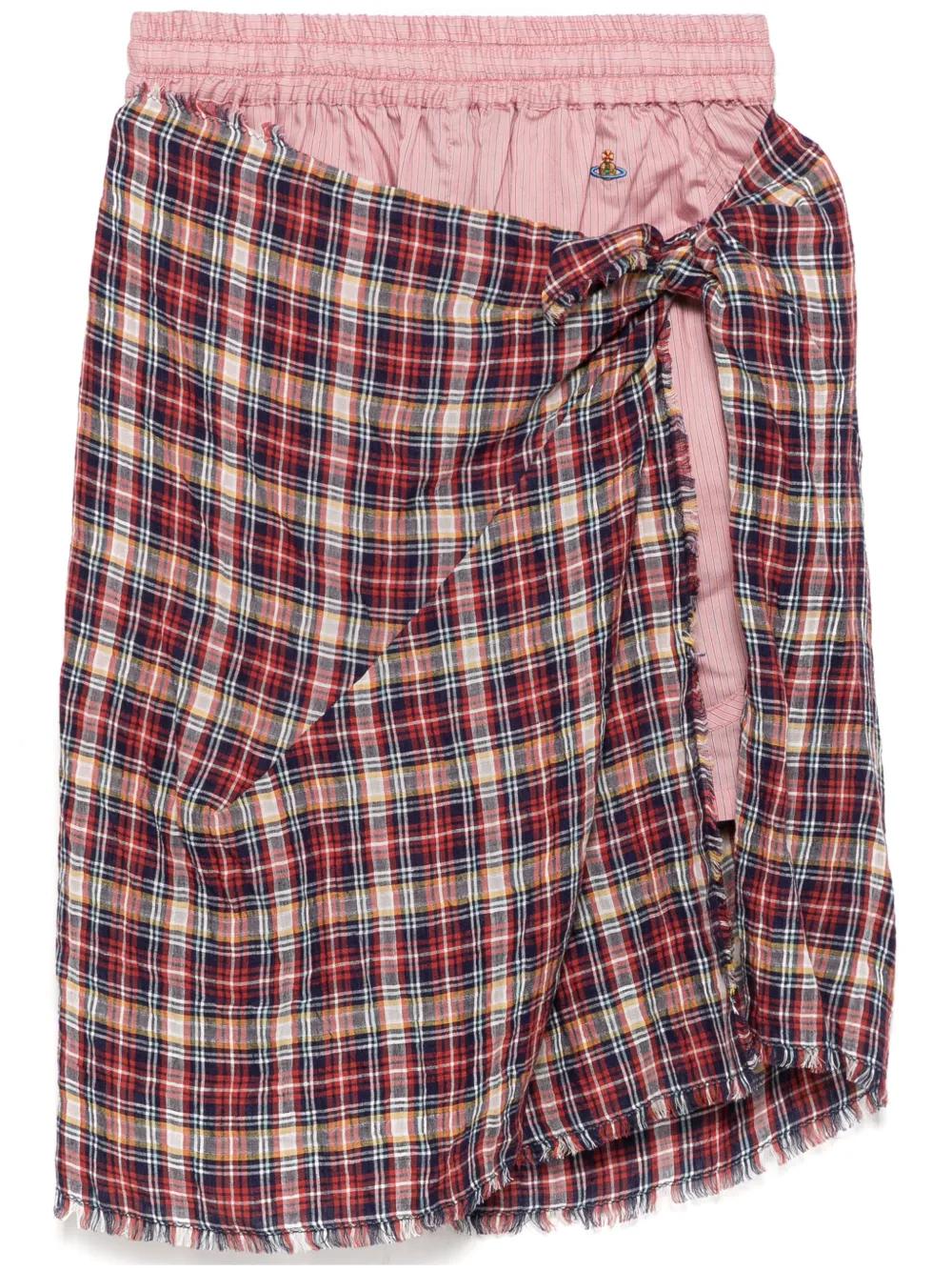 Vivienne Westwood 체크 패턴 쇼츠 | 레드 | FARFETCH KR