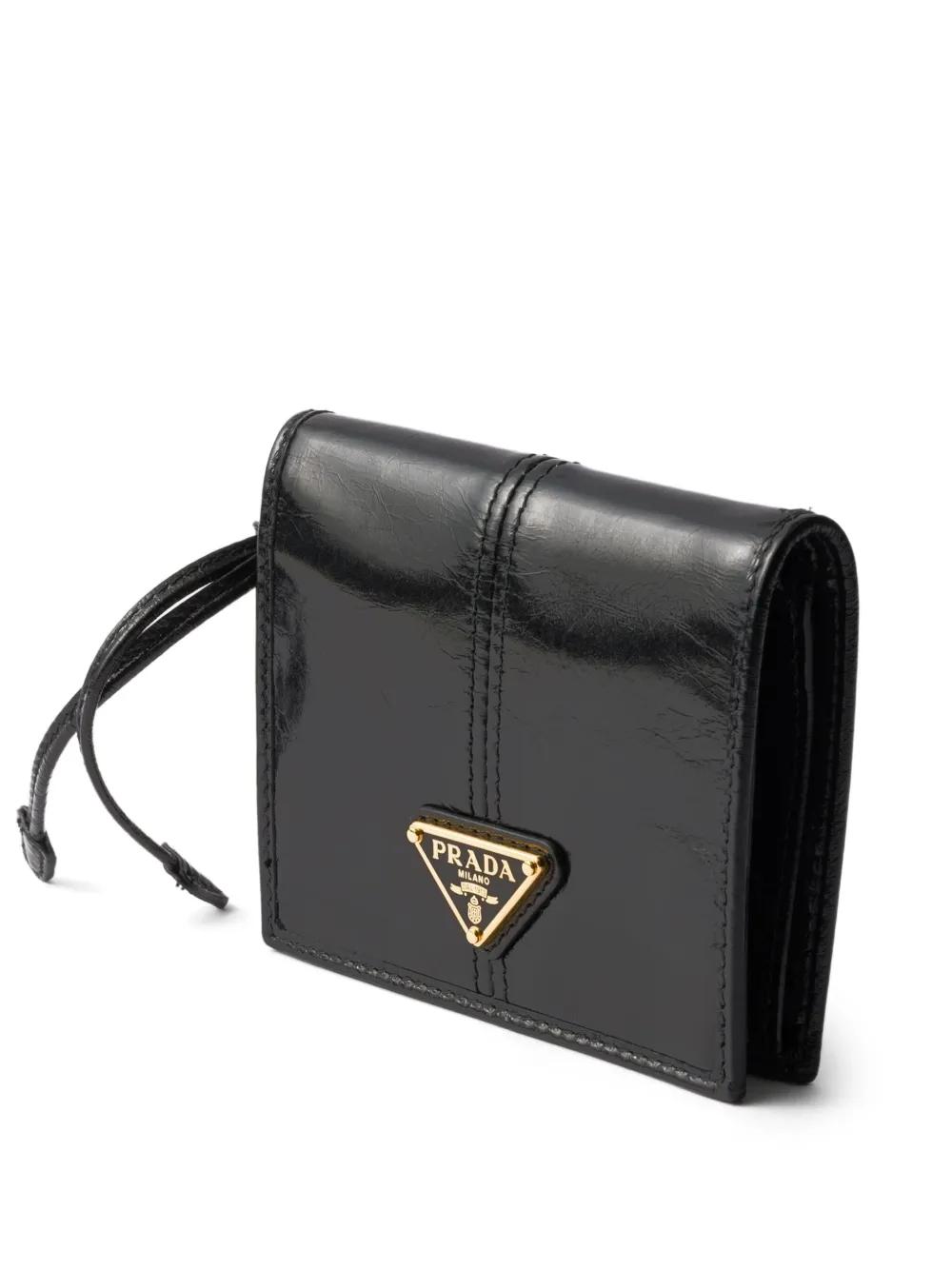 Prada 스몰 가죽 지갑 | 블랙 | FARFETCH KR
