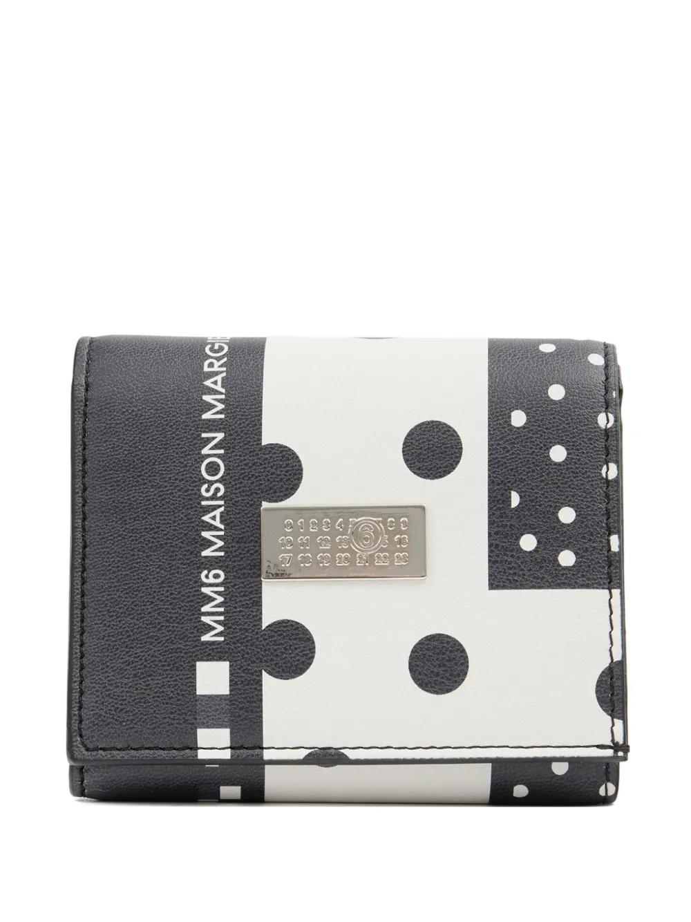 MM6 Maison Margiela 폴카 도트 지갑 | 화이트 | FARFETCH KR