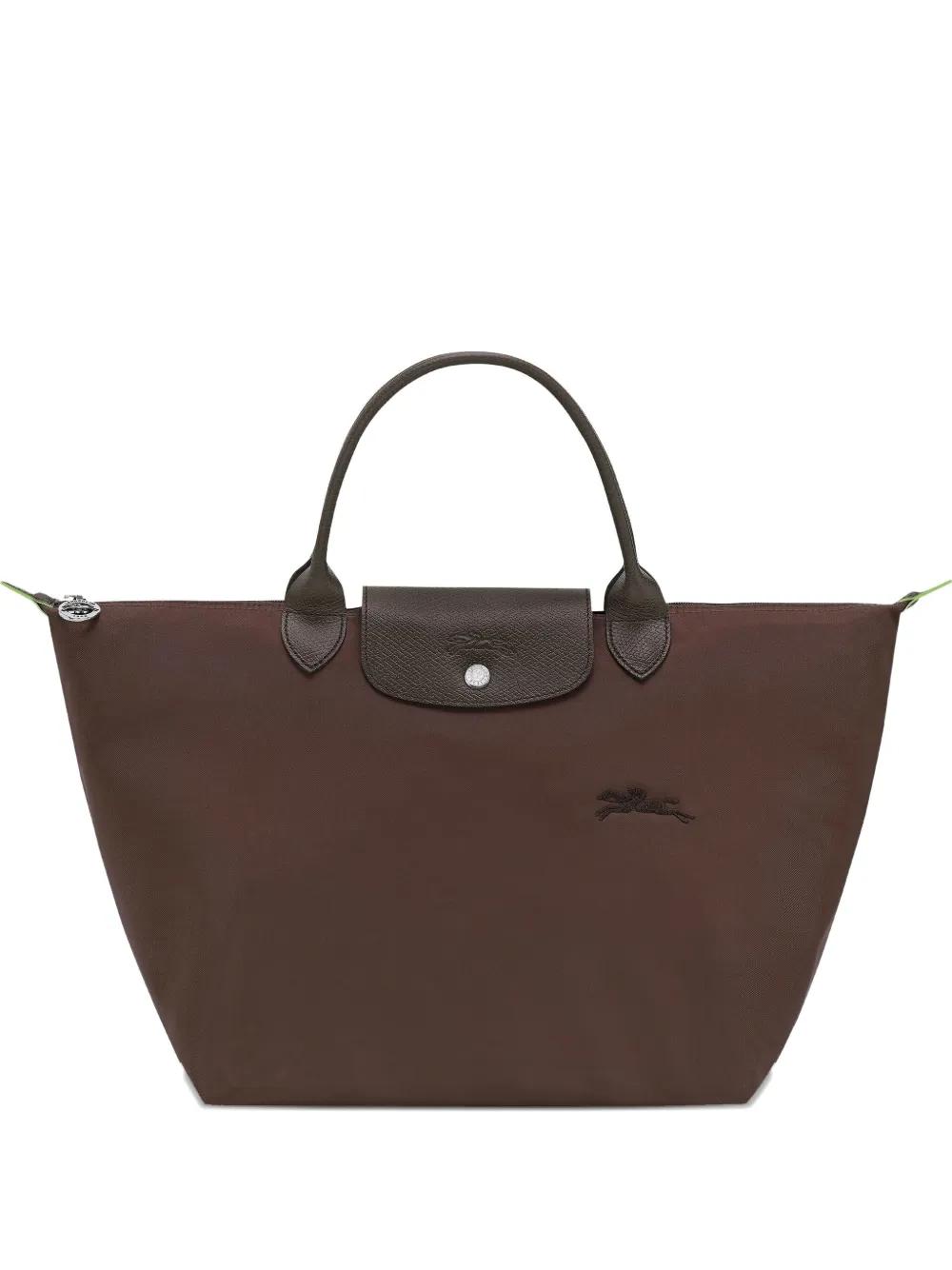 Longchamp 미디엄 르 플리아쥬 토트 백 | 브라운 | FARFETCH KR