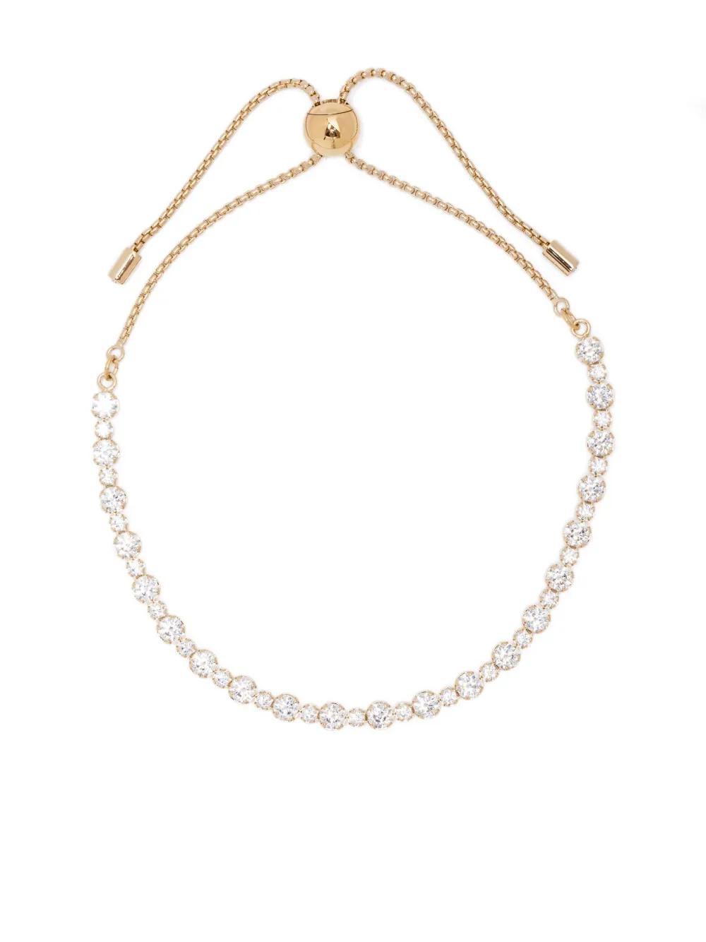 Swarovski 매트릭스 라운드 컷 브레이슬릿 | 골드 톤 | FARFETCH KR