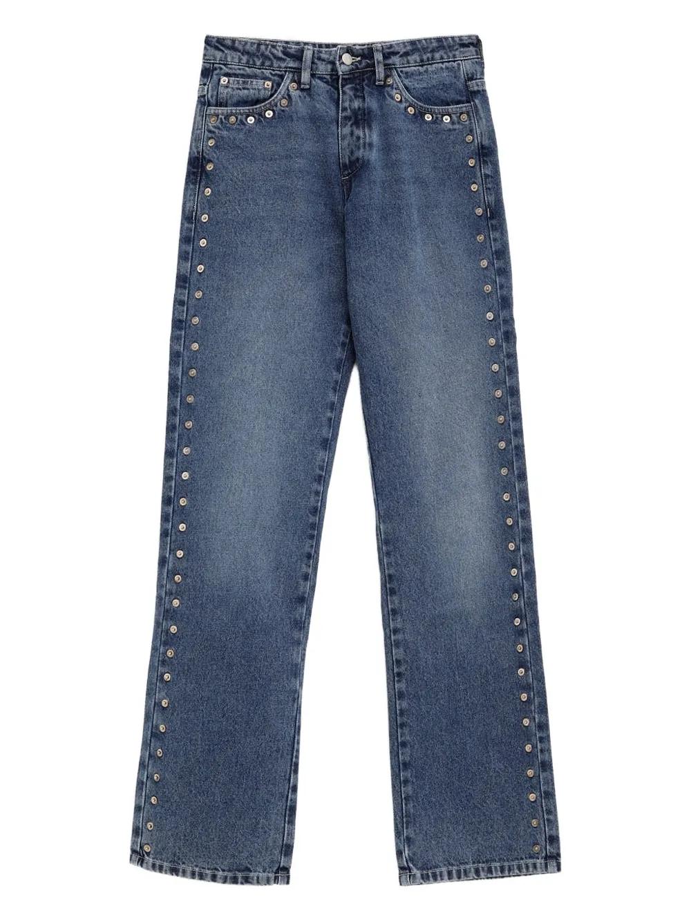 Paloma Wool Crowd Studded Jeans | Blue | FARFETCH KR
