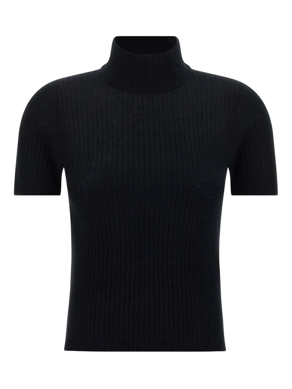 Max Mara Jnagy Ribbed high-neck Sweater | Black | FARFETCH GE