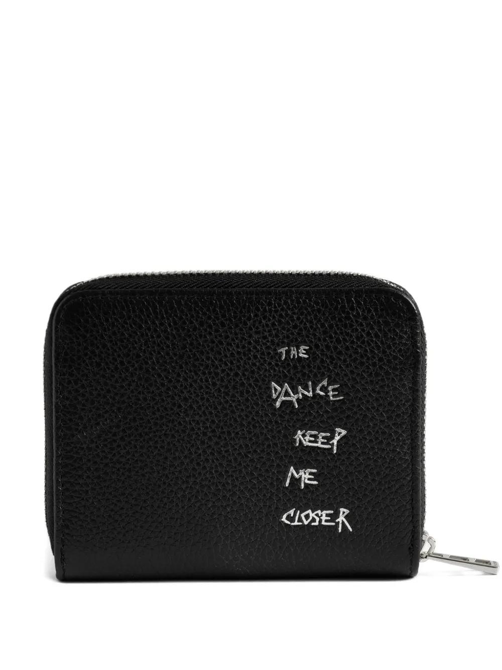 Zadig&Voltaire Mini Graffiti Wallet | Black | FARFETCH KR