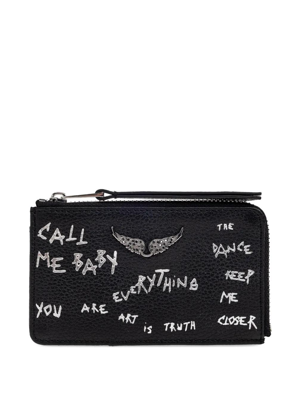 Zadig&Voltaire Leather Wallet | Black | FARFETCH KR