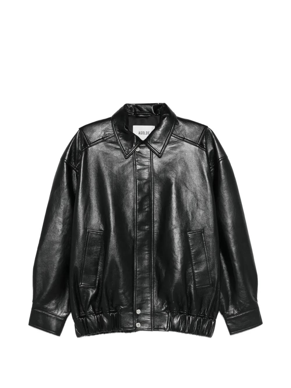 AGOLDE Aston Seam Detail Jacket | Black | FARFETCH ID