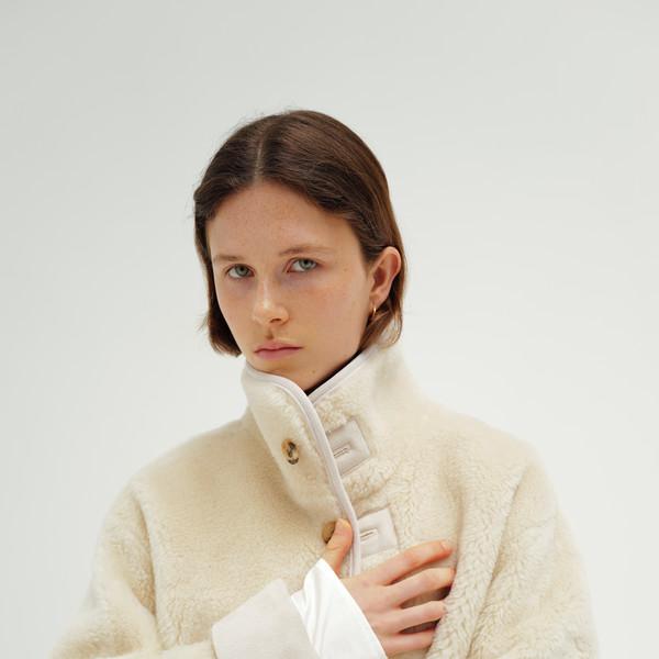 Reversible shearling coat (ivory / brown / black) [10월 2일 순차 배송]