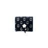 black dot jacquard wallet