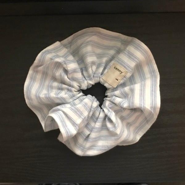 (4st) vintage hair ruffle - French Blue