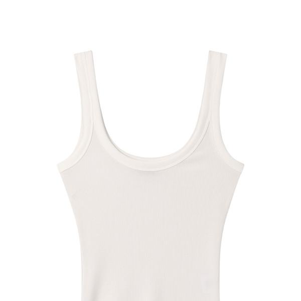 Layered sleeveless (White)