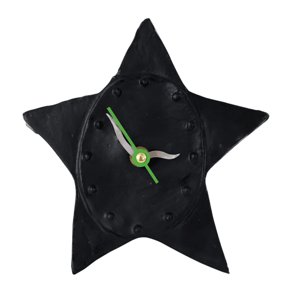 BLACK STAR  CLOCK