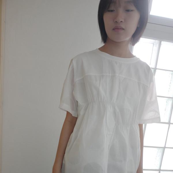 bubble shirring T (2c)