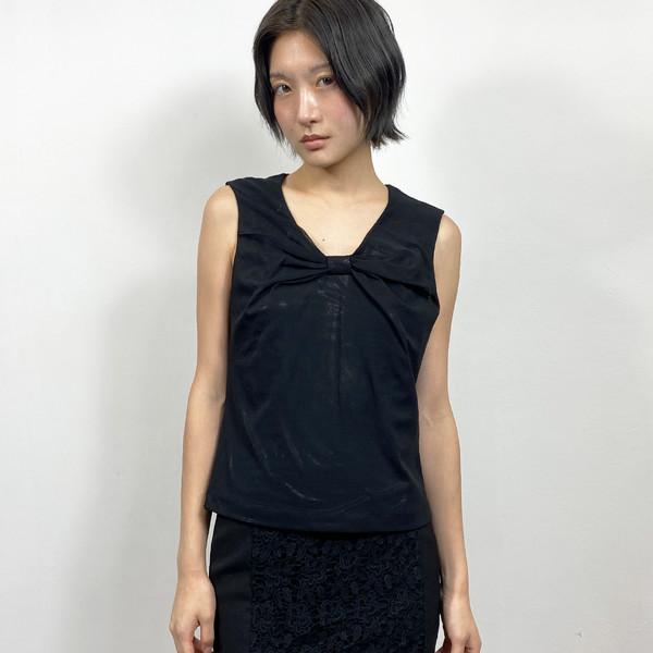 Hiroko Bis bow detail sleeveless