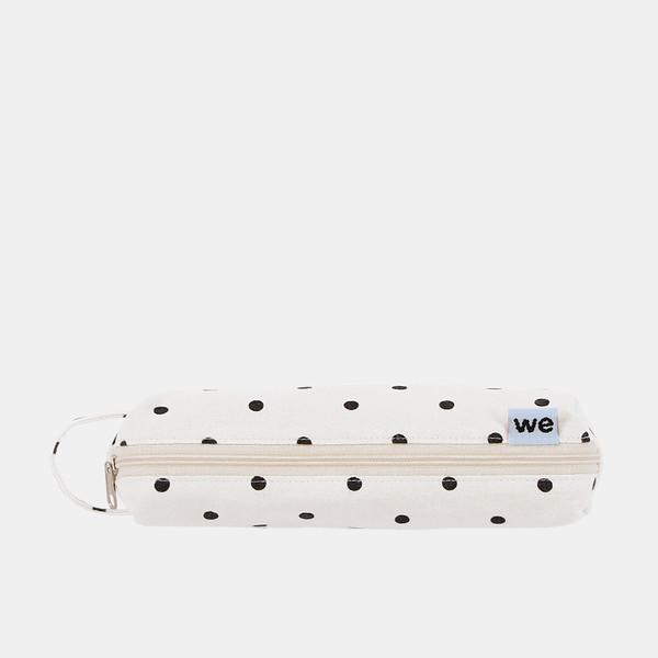 Strap pencil pouch (white dot)