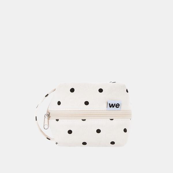 Strap mini pouch (white dot)