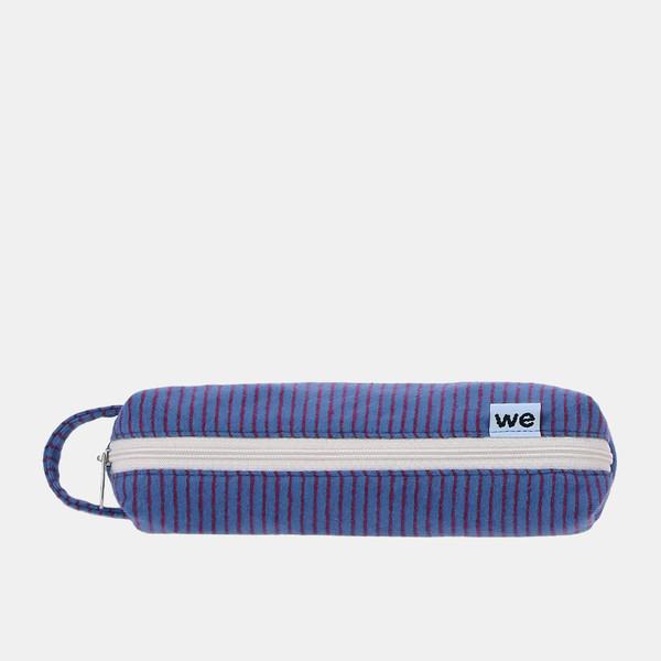 Strap pencil pouch (blueberry stripe)