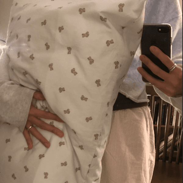 [mary's cottage] (3st) Phillow cover (50x70) - Teddy dot