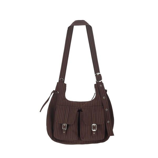 pocket bag-brown stripe