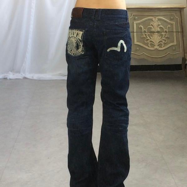 Evisu back pocket point denim pants