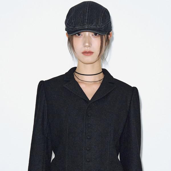 울 피티드 승마 재킷 [블랙]