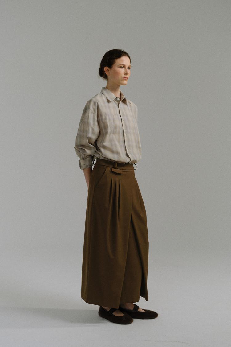 [2차 재입고] essential check shirt - japan fabric (beige)