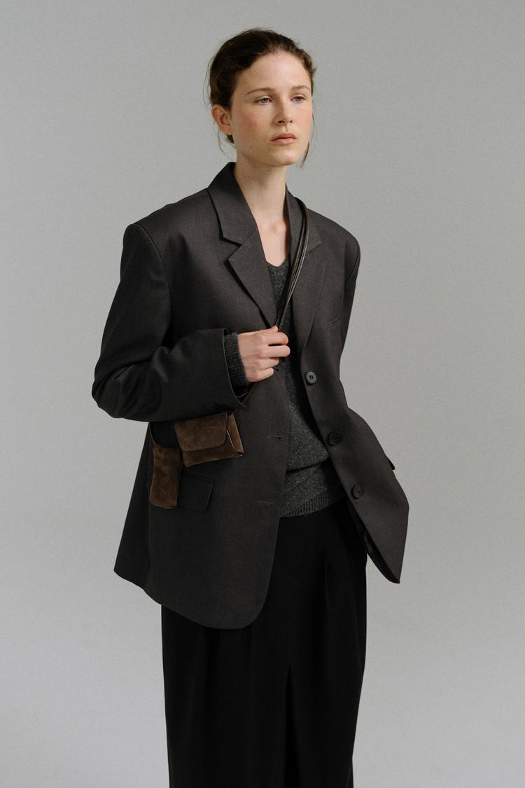 [2차 재입고] lip tailored jacket (charcoal)