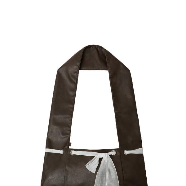 Flip Tie Cross Bag [Brown]