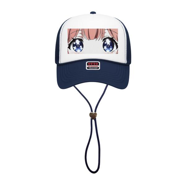 Brush Girl Eyes Trucker Cap (Blue)