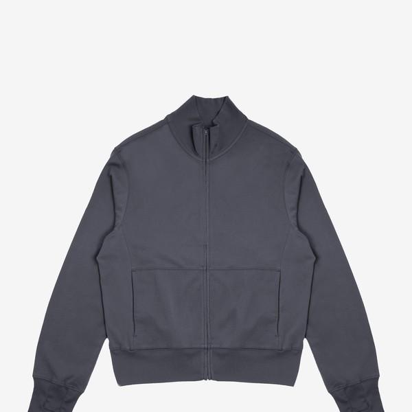 Jersey Zip-Up Grey