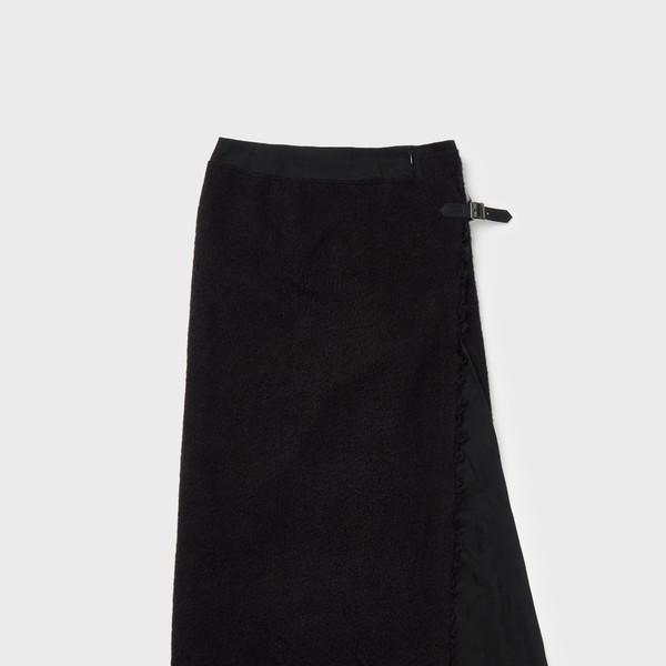 [11/20 출고] fringed knit layered skirt