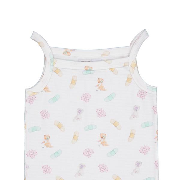 (color band) motka ambu band croffle sleeveless shirt