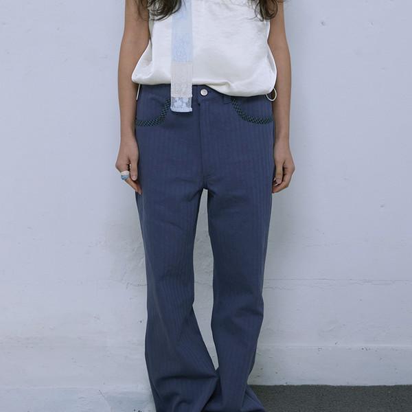 Angle Bootcut Pants_Blue