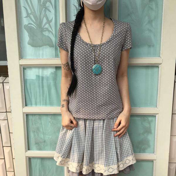 Dot pattern t shirt