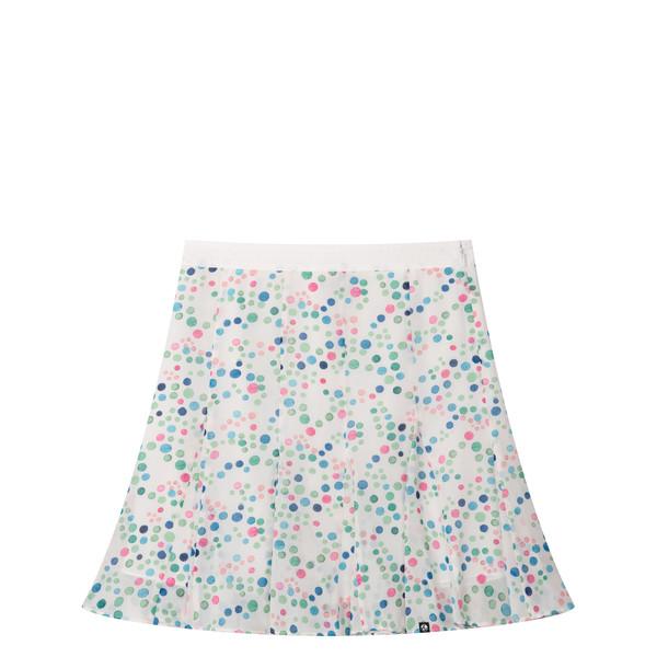 VINTAGE CHIFFON MIDI SKIRT (BLUE)