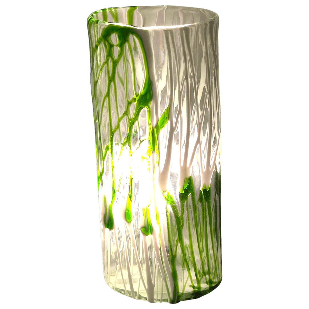 90s 오스트리아 에글로 그린 마블 기둥 램프