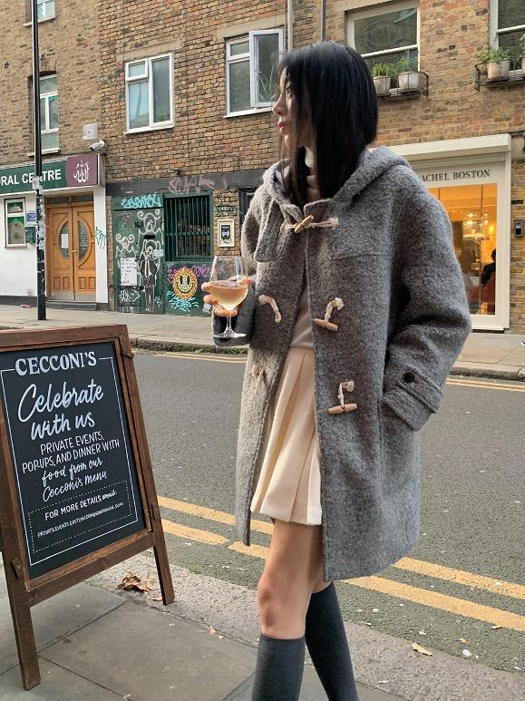 트렌디어패럴 [MADE] 올슨 울 핀턱 미니 스커트