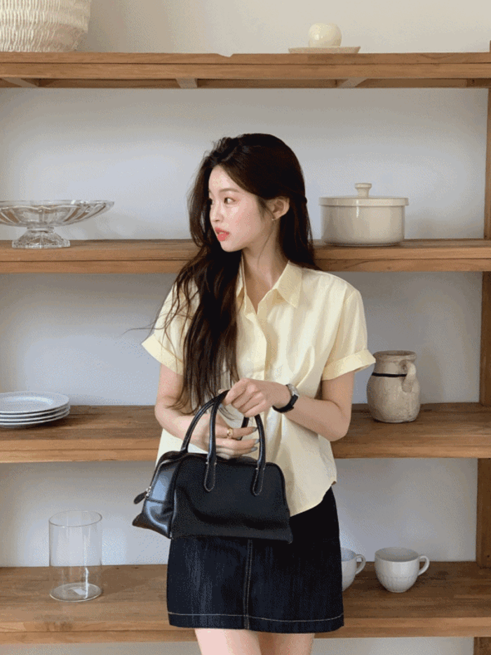 온마이원 (데일리/기획특가✨) 페이드 파스텔 썸머 반팔 셔츠 (8color)