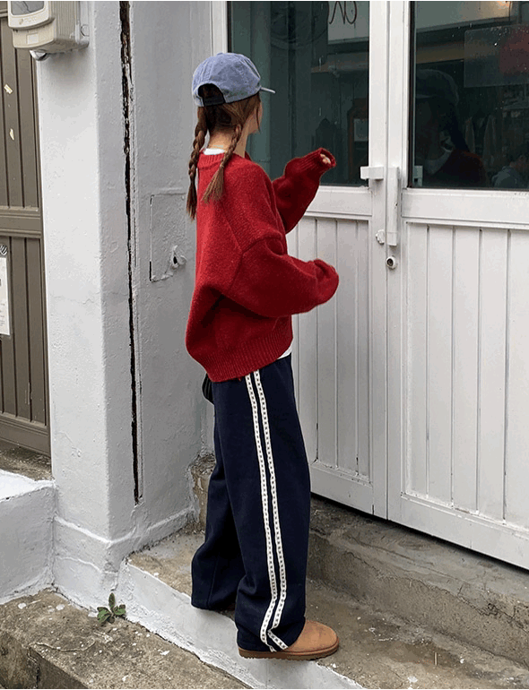 더플럼비 팀버 투웨이 기모바지(2color)